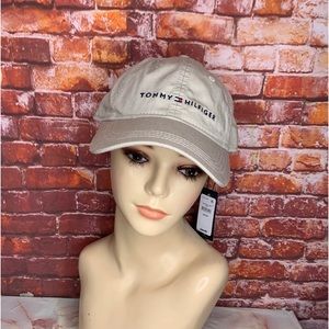 Tommy Hilfiger Tan Canvas Baseball Cap